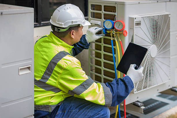 Professional Air Duct Cleaning technician working in Riverside, UT